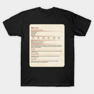 D&D Bestie Statblock T-Shirt